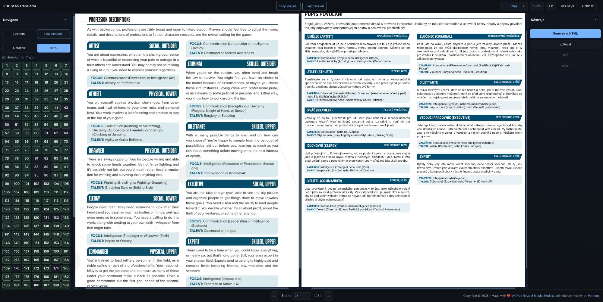 PDF Scan Translator — nástroj pro překlad dokumentů vedle sebe